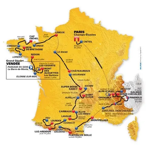 Parcours du Tour 2011