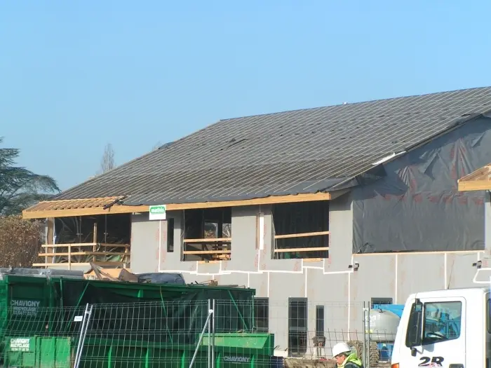 Couverture en façade