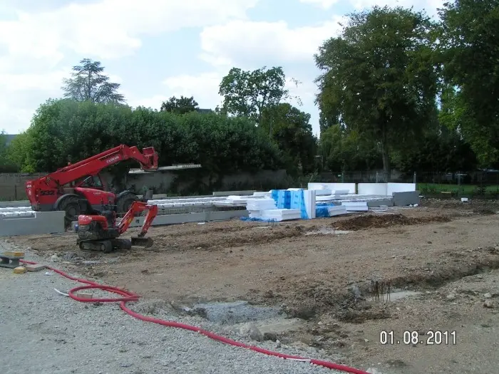 Installation des longrines